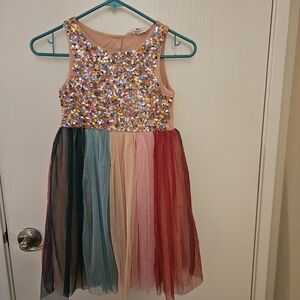 H&M Multicolored Sequin Dress